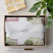 Ontwerp van de roze waterkleurige kerstserie 13 tissuepapier (Geschenk)