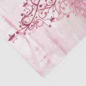 Ontwerp van de roze waterkleurige kerstserie 16 tissuepapier (Detail)