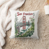 Ontwerp van de San Francisco Golden Gate Bridge Wa Kussen (Deken)