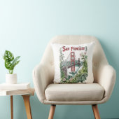 Ontwerp van de San Francisco Golden Gate Bridge Wa Kussen (Stoel)