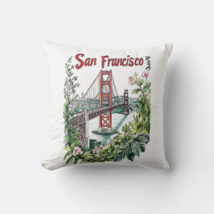 Ontwerp van de San Francisco Golden Gate Bridge Wa Kussen