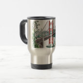 Ontwerp van de San Francisco Golden Gate Bridge Wa Reisbeker (Voorkant links)
