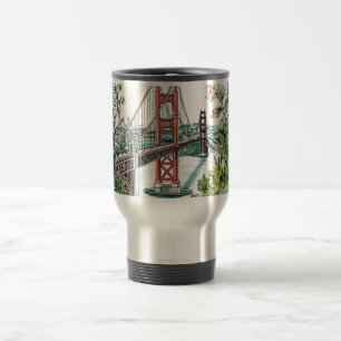 Ontwerp van de San Francisco Golden Gate Bridge Wa Reisbeker