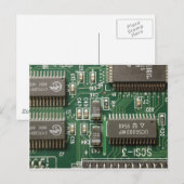 Ontwerp van de schakelkaart briefkaart (Voorkant / Achterkant)