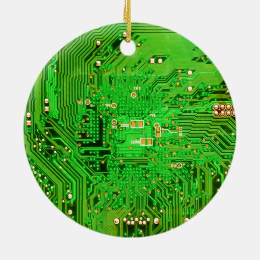 Ontwerp van de schakelkaart keramisch ornament (Achterkant)