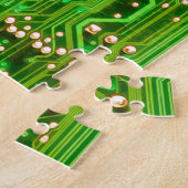 Ontwerp van de schakelkaart legpuzzel (Zijkant)