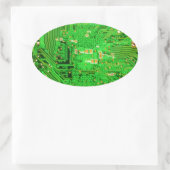 Ontwerp van de schakelkaart ovale sticker (Tas)