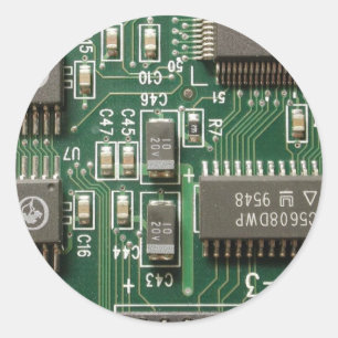 Ontwerp van de schakelkaart ronde sticker