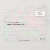 Ontwerp van de schakelplank briefkaart (Achterkant)