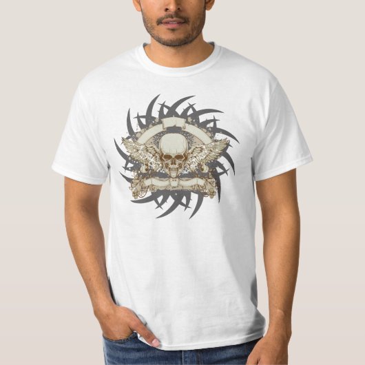 Ontwerp van de schedel 2 t-shirt (Voorkant)