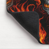 Ontwerp van de schedel gothische tattoos rots en r muismat (Hoek)