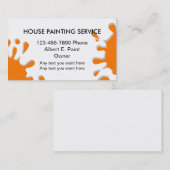 Ontwerp van de schilderverf van het huis visitekaartje (Voorkant / Achterkant)