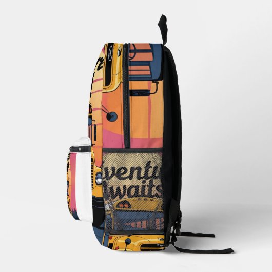 Ontwerp van de  schoolbus bedrukte rugzak (Rechts)