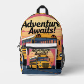 Ontwerp van de  schoolbus bedrukte rugzak (Voorkant)