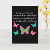 ONTWERP VAN DE SERENITEIT VAN DE BUTTERFLY-PRAYER KAART (Gele Bloem)