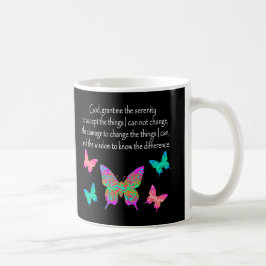 ONTWERP VAN DE SERENITEIT VAN DE BUTTERFLY-PRAYER KOFFIEMOK