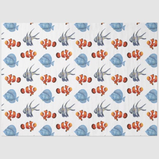 Ontwerp van de serie Marine Life Series 4 Tissue P Tissuepapier (Voorkant)