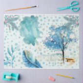 Ontwerp van de sneeuwgnoomreeks 4 tissuepapier (Craft)