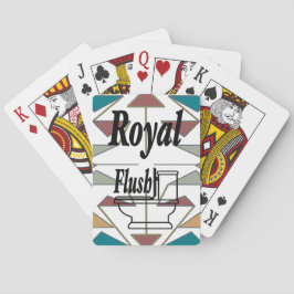 Ontwerp van de Southwestern Oblique driehoek Pokerkaarten