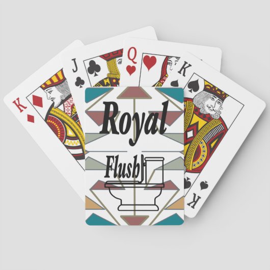 Ontwerp van de Southwestern Oblique driehoek Pokerkaarten (Achterkant)