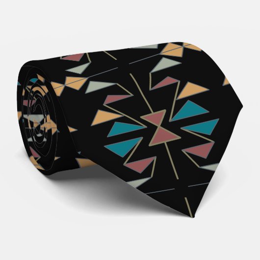 Ontwerp van de Southwestern Oblique driehoek Stropdas (Opgerold)