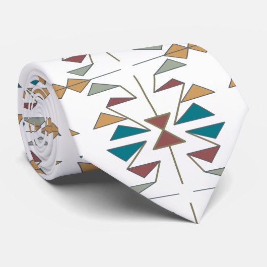 Ontwerp van de Southwestern Oblique driehoek Stropdas (Opgerold)