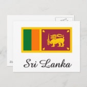 Ontwerp van de Sri Lanka-vlag Briefkaart (Voorkant / Achterkant)