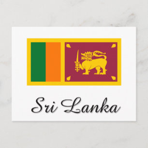 Ontwerp van de Sri Lanka-vlag Briefkaart