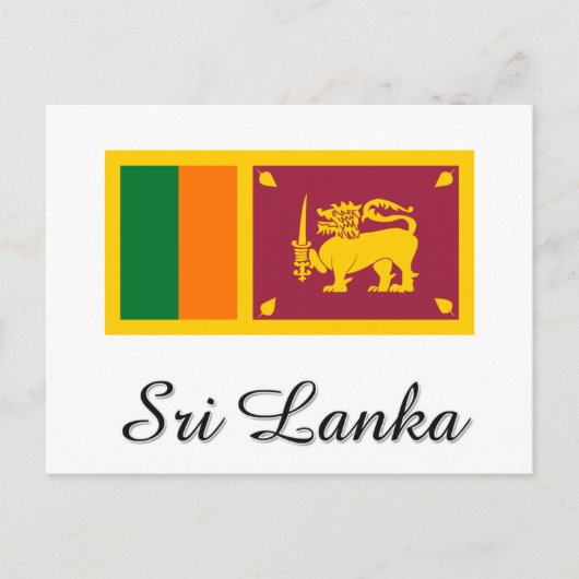 Ontwerp van de Sri Lanka-vlag Briefkaart (Voorkant)