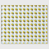 Ontwerp van de staafbijen cadeaupapier (Vlak)