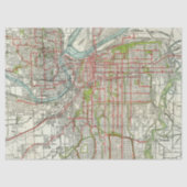 Ontwerp van de Stadskaartreeks 10 Tissuepapier (Voorkant)