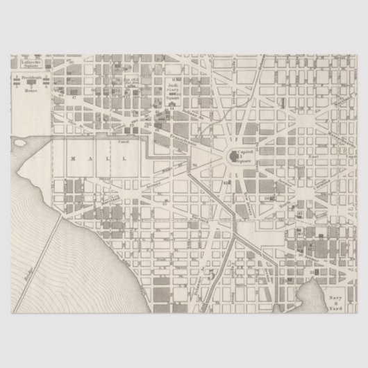 Ontwerp van de Stadskaartreeks 11 Tissuepapier (Voorkant)