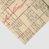 Ontwerp van de Stadskaartreeks 1 Tissuepapier (Detail)