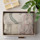 Ontwerp van de Stadskaartreeks 8 Tissuepapier (Geschenk)