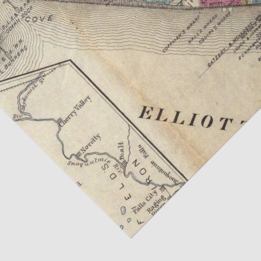 Ontwerp van de Stadskaartreeks 9 Tissuepapier (Detail)