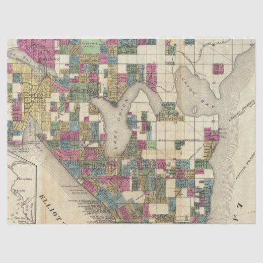 Ontwerp van de Stadskaartreeks 9 Tissuepapier (Voorkant)