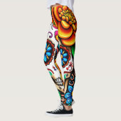 Ontwerp van de suikerschedel leggings (Links)