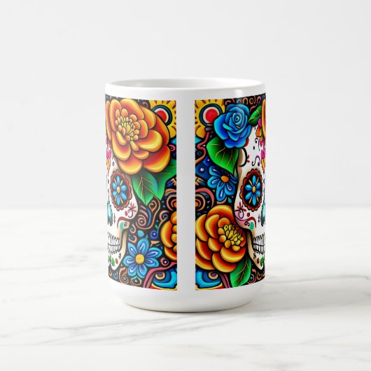 Ontwerp van de suikerschedel magische mok (Midden)