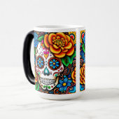 Ontwerp van de suikerschedel magische mok (Voorkant links)