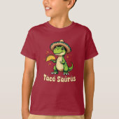 Ontwerp van de Taco-dinosaurus T-shirt (Voorkant)