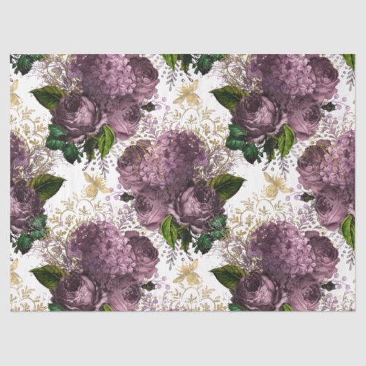 Ontwerp van de Tea Garden Bee-reeks 39 Tissuepapier (Voorkant)