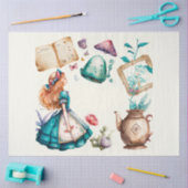 Ontwerp van de Tea Party reeks van Alice 9 Tissuepapier (Craft)
