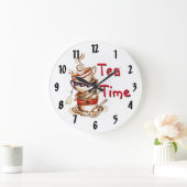 Ontwerp van de Tea Time Clock Grote Klok (Huis)