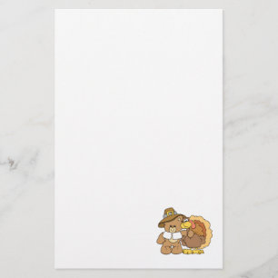 ontwerp van de tedy - Thanksgiving van turkije Briefpapier