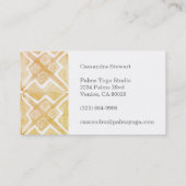 Ontwerp van de tegels voor geometrische waterverf visitekaartje (Achterkant)