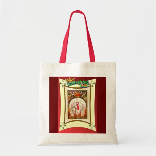  ontwerp van de Thanksgiving Tote Bag (Voorkant)