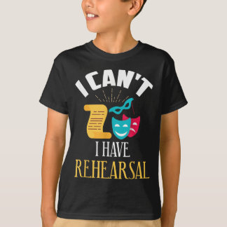 ontwerp van de theaterrepetitie t-shirt