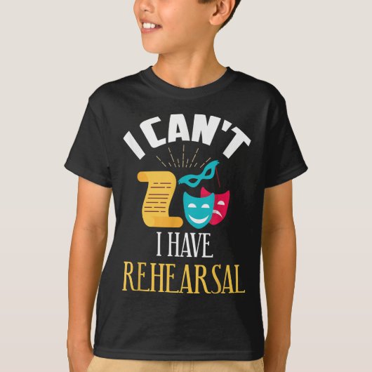 ontwerp van de theaterrepetitie t-shirt (Voorkant)