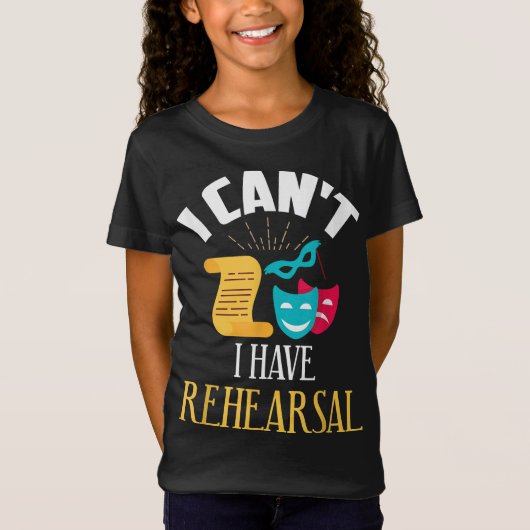 ontwerp van de theaterrepetitie t-shirt (Voorkant)