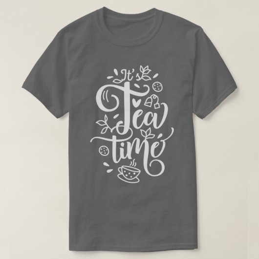 Ontwerp van de theetijd t-shirt (Design voorkant)